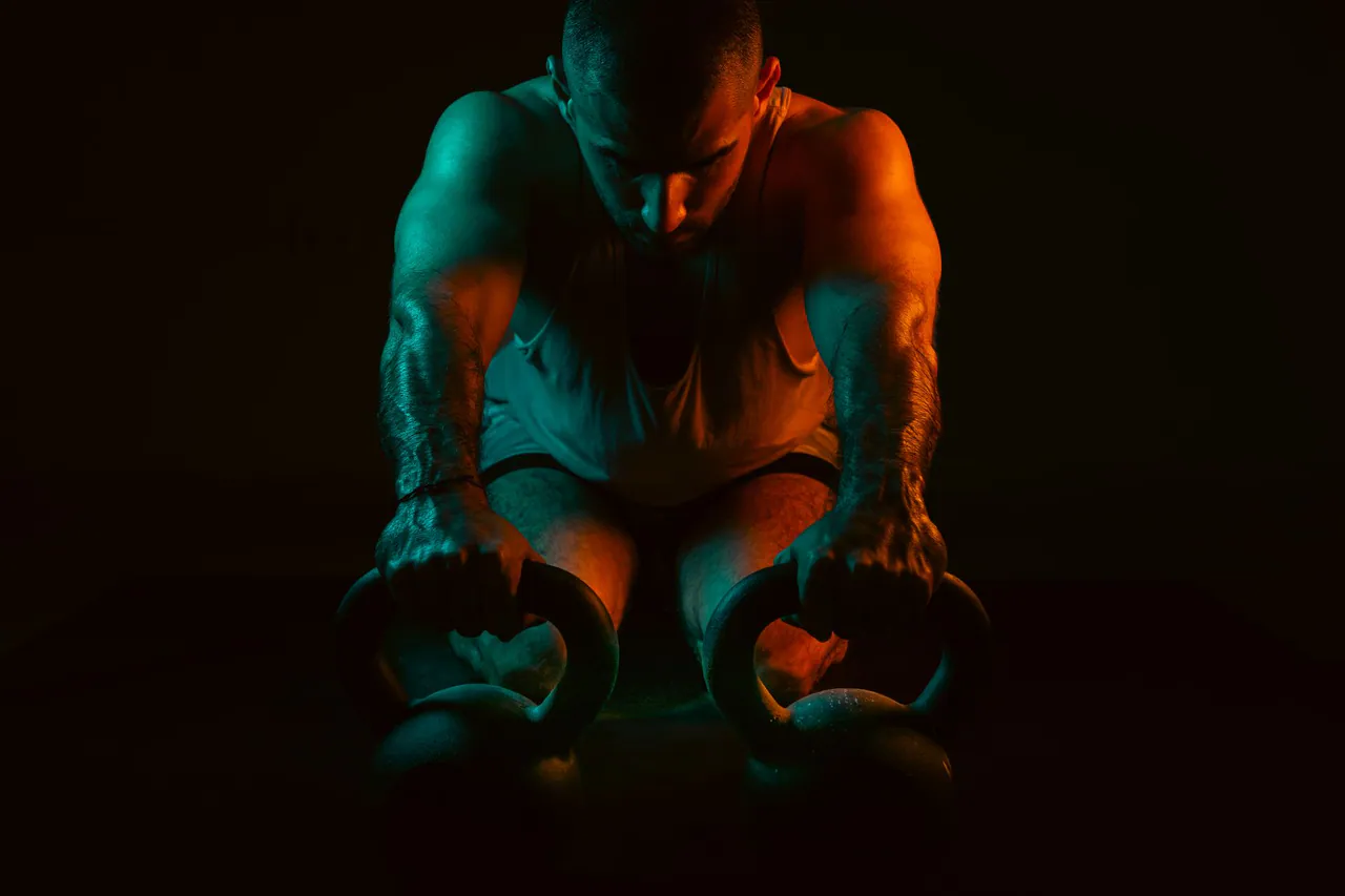 Workout in a gym